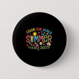 Color Our World Summer 2025 Summer Reading Program Button
