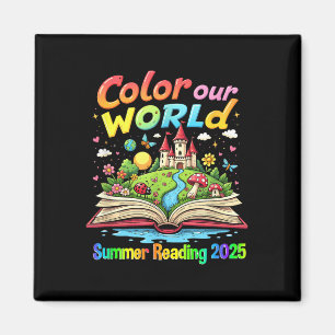 Color Our World Summer 2025 Summer Reading Program Magnet