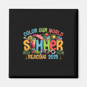 Color Our World Summer 2025 Summer Reading Program Magnet