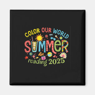Color Our World Summer 2025 Summer Reading Program Magnet