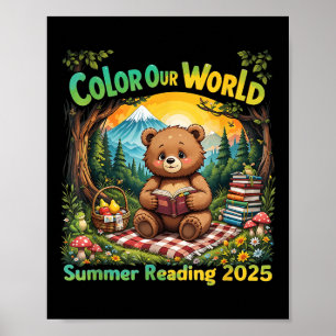 Color Our World Summer 2025 Summer Reading Program Poster