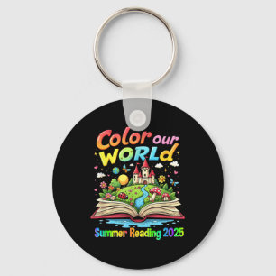 Color Our World Summer 2025 Summer Reading Program Schlüsselanhänger