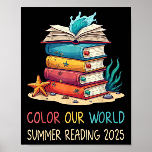 Color Our World Summer Reading 2025 Blume Beach B Poster