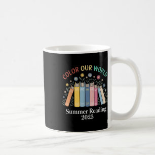 Color Our World Summer Reading 2025 Book Lover Kaffeetasse