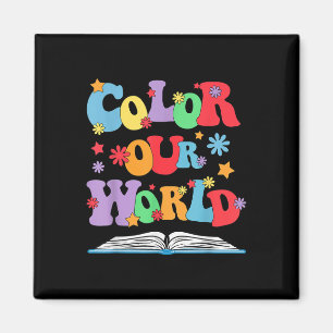 Color our World Summer Reading 2025 Creativity Ent Magnet