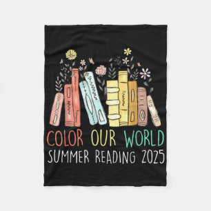 Color Our World Summer Reading 2025 Niedlich Book  Fleecedecke