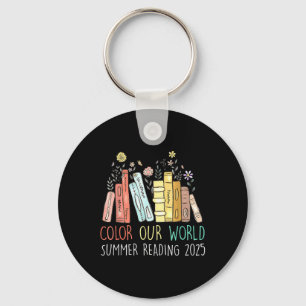 Color Our World Summer Reading 2025 Niedlich Book Schlüsselanhänger