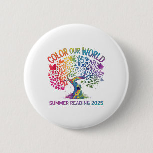 Color Our World Summer Reading Program 2025 Book T Button