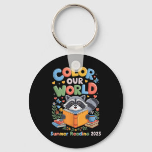 Color Our World Summer Reading Program 2025 Funny Schlüsselanhänger