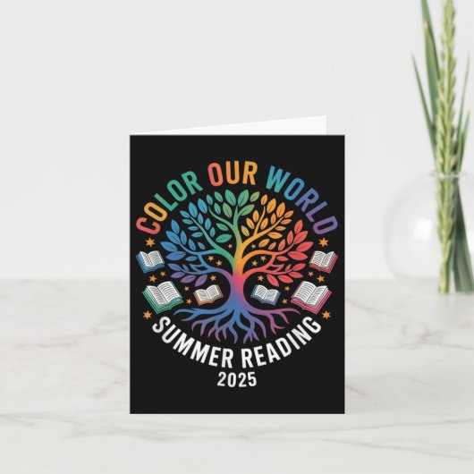 Color Our World Summer Reading Program 2025 Karte (Vorderseite)