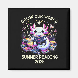 Color Our World Summer Reading Program 2025 Niedli Magnet