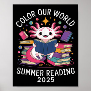 Color Our World Summer Reading Program 2025 Niedli Poster