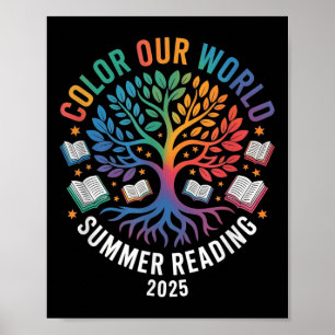 Color Our World Summer Reading Program 2025 Poster