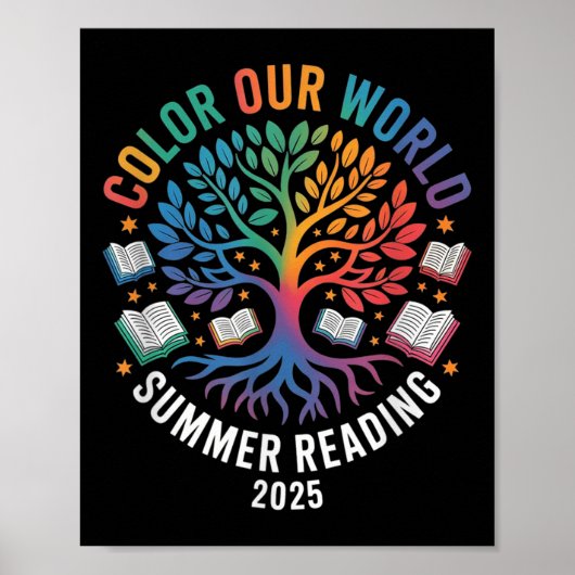 Color Our World Summer Reading Program 2025 Poster (Vorne)