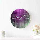 Color Pattern 1 Große Wanduhr (Zuhause)