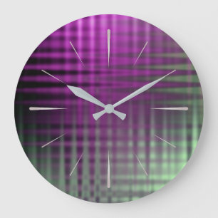 Color Pattern 1 Große Wanduhr
