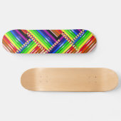 color pencil skateboard deck (Horizontal)