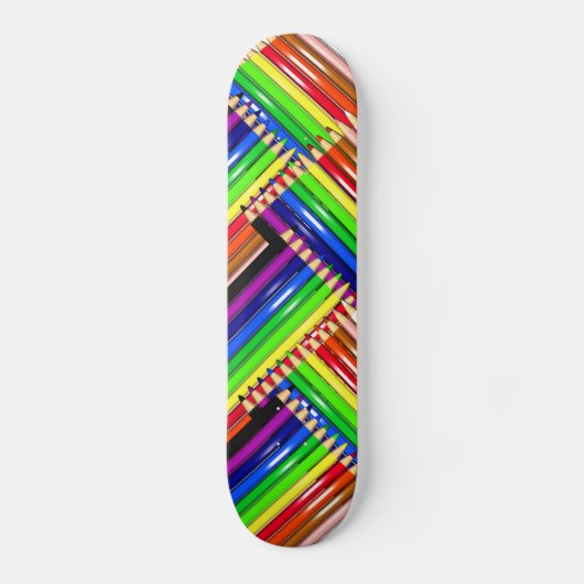 color pencil skateboard deck (Vorderseite)