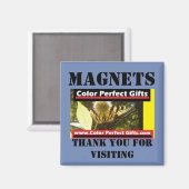 Color Perfect Designs bei Color Perfect Geschenken Magnet (Vorderseite/Rückseite)