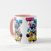 Color Pop Gaming Panda Art Tasse (Vorderseite Links)