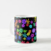 Color Pop Niedliche Blume Personalisiert Kaffeezub Kaffeetasse (Vorderseite Links)