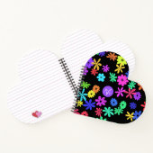Color Pop Niedliche Blume Personalisiert Notebook Notizblock (Innenseite)
