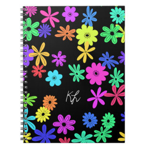 Color Pop Niedliche Blume Spiral Foto Notebook Notizblock