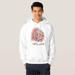 "Color Pulse Herren-Hoodie – Künstlerische Energie Hoodie