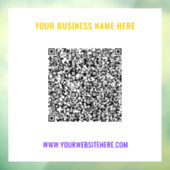 Color QR Code Benutzerdefinierter Text und Farbenk Fensteraufkleber (Blatt 3)