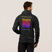 Color QR Code Business Hoodie with Custom Text (Schwarz voll)