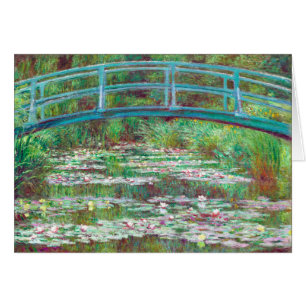 Color Restored Japanese Footbridge by Claude Monet