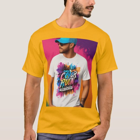 Color-Run-Ereignis T-Shirt (Vorderseite)