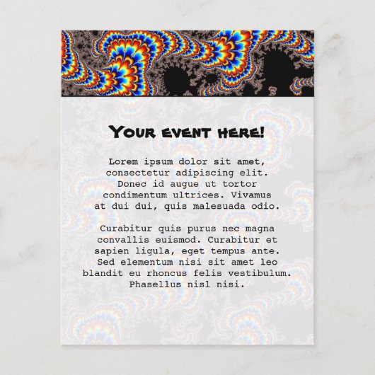 Color Run - Fractal Art Flyer (Vorne)