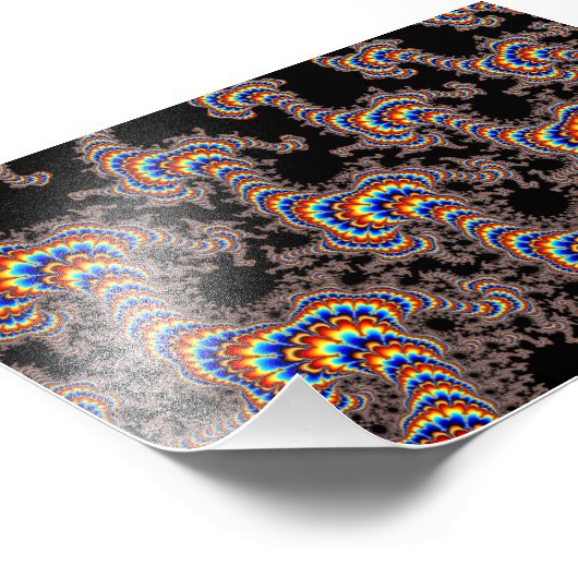 Color Run - Fractal Art Fotodruck (Ecke)