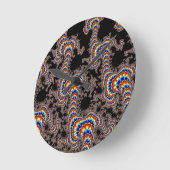 Color Run - Fractal Art Runde Wanduhr (Winkel)