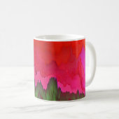 "Color Serenade" Farbenfrohe Abstrakte Kunst Kaffeetasse (VorderseiteRechts)