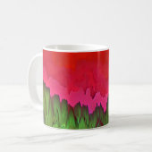 "Color Serenade" Farbenfrohe Abstrakte Kunst Kaffeetasse (Vorderseite Links)