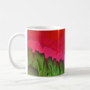 "Color Serenade" Farbenfrohe Abstrakte Kunst Kaffeetasse