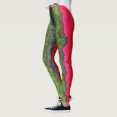 "Color Serenade" Farbenfrohe Abstrakte Kunst Leggings (Links)