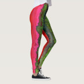"Color Serenade" Farbenfrohe Abstrakte Kunst Leggings (Rechts)