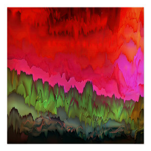 "Color Serenade" Farbenfrohe Abstrakte Kunst Poster