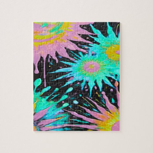 Color Splash Abstract Art Puzzle (Vertikal)