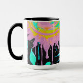 Color Splash Abstract Art Tasse (Links)