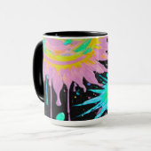 Color Splash Abstract Art Tasse (Vorderseite Links)