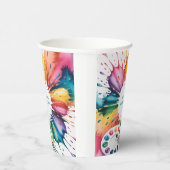 Color Splash Art Birthday Bash Pappbecher (Rechts)