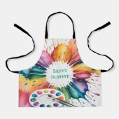 Color Splash Art Birthday Bash Schürze (Vorderseite)