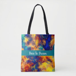 Color Splash Blue Red Yellow Aquamarin Multi Color Tasche