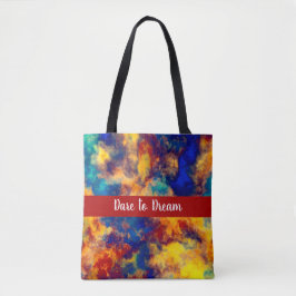 Color Splash Blue Red Yellow Aquamarin Multi Color Tasche