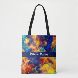 Color Splash Blue Red Yellow Aquamarin Multi Color Tasche