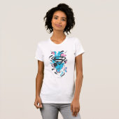 Color Splash Blue T-Shirt (Vorne ganz)